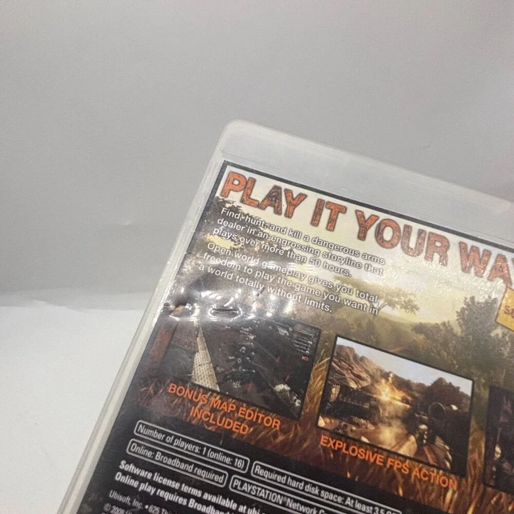 Far Cry 2 PS3 (Sony PlayStation 3, 2008, Ubisoft, Blu-ray) No Manual